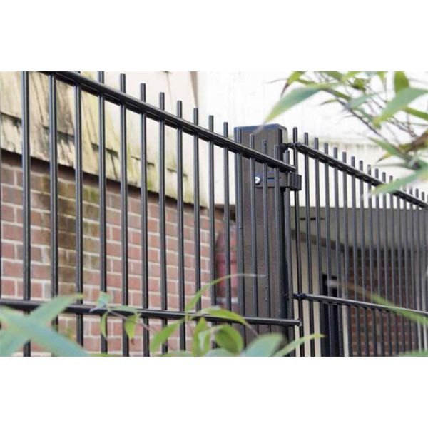 Security 656 Twin Wire Mesh Metal Welded Wire Fence With Square Post