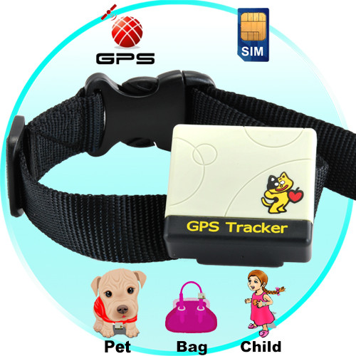 Pet animal dog cat GPS Tracker with collar W/ web tracking on Google Map on