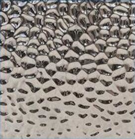 Embossed Metal Decorative Panel  3d Sheet Wall Decoration Panel Corrugated Water Color Gold