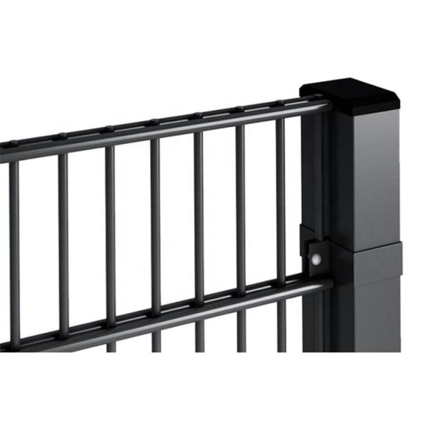 Square Post 656 Twin Wire Mesh Double Loop Garden Fence For Residential