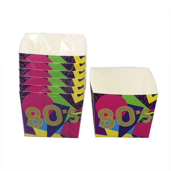 BPA Free Square Decorative Paper Oven Safe Baking Cups