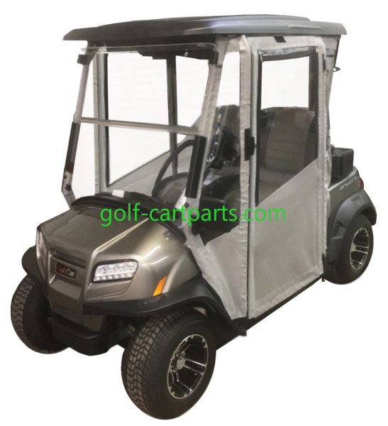 3 Sided Golf Cart Enclosures With Hard Doors 2 Passenger Golf Cart Cover