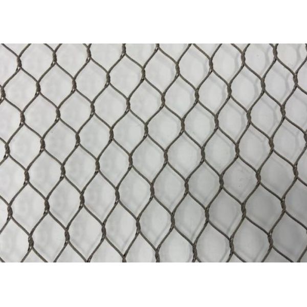 SS304 2mm Anti Rust Balustrade Cable Mesh 50*50 Stainless Steel Cable Mesh