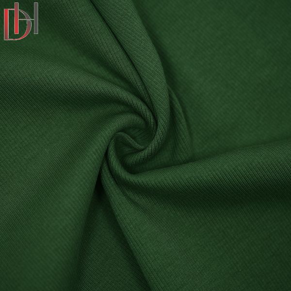 95% Cotton 5% Spandex Fabric 280gsm Eco Friendly Tricot Knitted Fabric