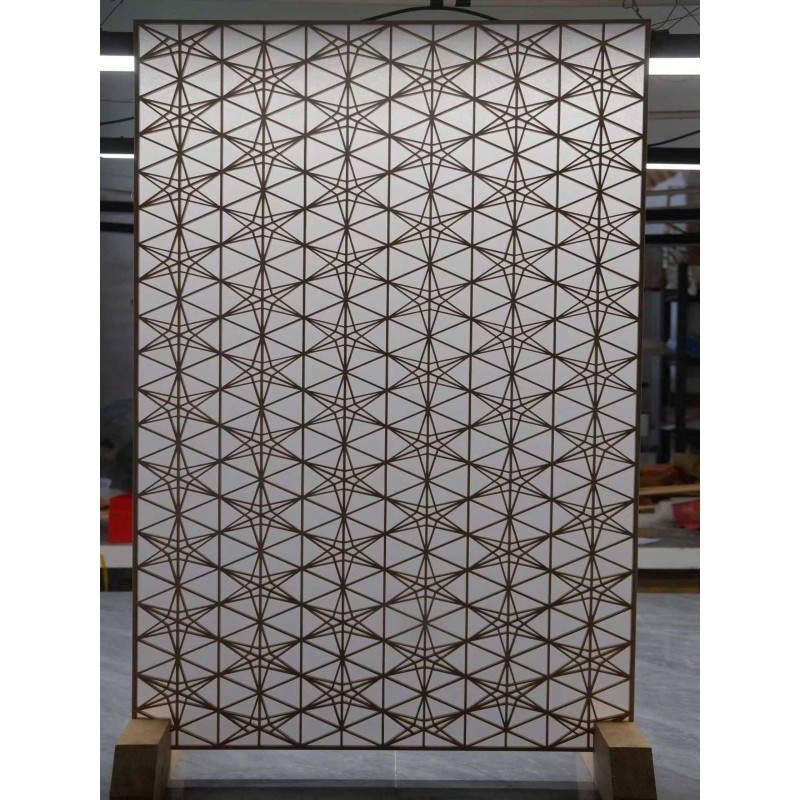 Japanese Woodworking Kumiko Classic Shoji Style Room Divider Partition Panel Indoor Modern Wooden Partition Screens