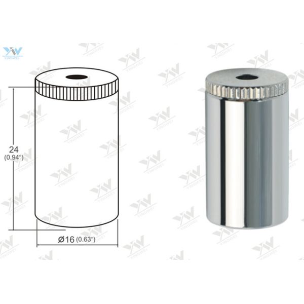 Chrome Color Ceiling Cable Hanging System Φ 16 mm Ceiling Fixed Attachment