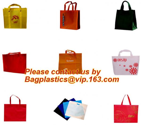New design recycle rope handle non woven bag with eyelet, Customized printing non woven bag flat punch bag for shoes&gar