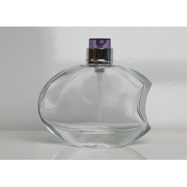 Black Cap Pretty Perfume Bottles , Tamper - Evident Glass Scent Bottles