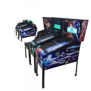 China 66 Games Wooden Virtual Pinball Game Machine With 32 Led Screen on sale