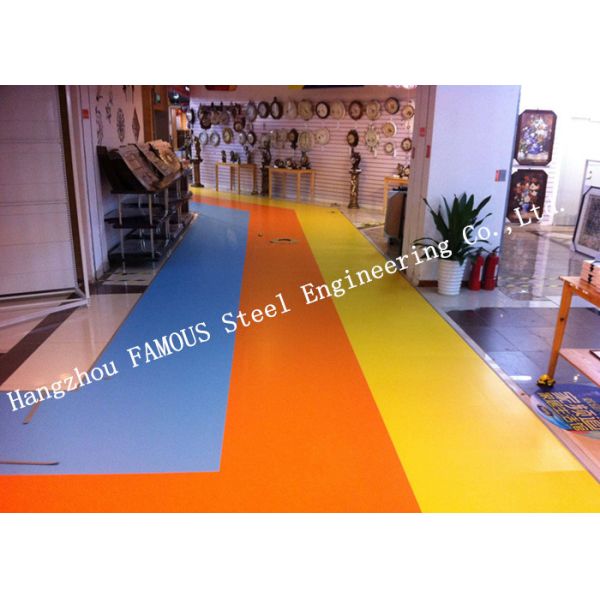 Heterogenous Equivalent Outdoors Vinyl Laminate Flooring Roll Sports Flooring PVC Plastic Composite Material