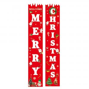 China Merry Christmas 12.2x70.87'' Decorative Garden Flags on sale