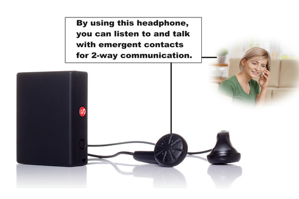 Global Indoor Outdoor GSM LBS Tracker Spy Audio Listening Bug W/ SOS Alarm & 2-Way Calling