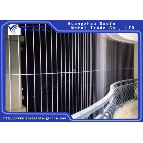The Modern Concept of Children Staying in High Rise Building Balcony Invisible Grille