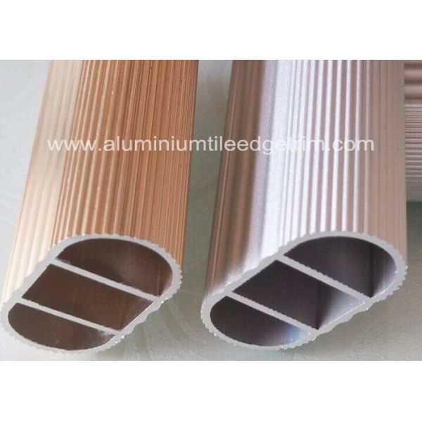 Clothesline Pole Extruded Aluminum Tubing Anodized Surface For Wardrobe