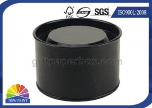 Cheap Black Metal Plug / Cap / Bottom Paper Packaging Tube Sustainable For Eye Mask for sale
