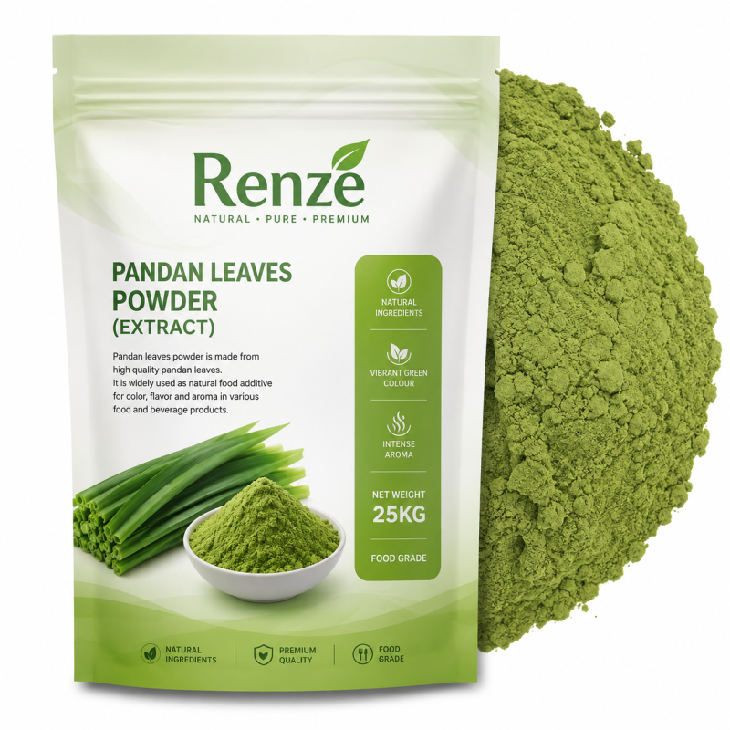 Natural Pandan Powder Food Grade Pandan Leaf Extract Powder Green Color Food Additive 25kg