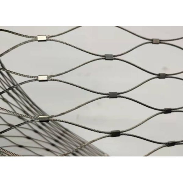 Zoo Stainless Steel Rope Mesh 7*7 Green Ferrule Cable Mesh