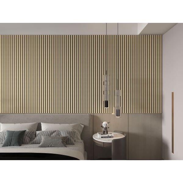 Soundproof Slats Wooden Acoustic Slat Wall Panels For office