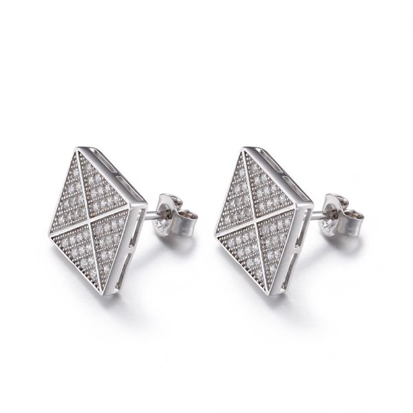 1.93g Howl's Moving Castle Earrings Mirror-Polished Shuriken Shape