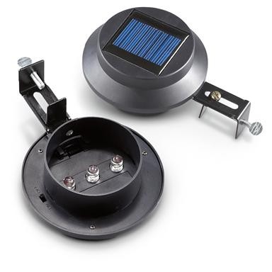 Energy saving solar fence gutter light with 3 LED