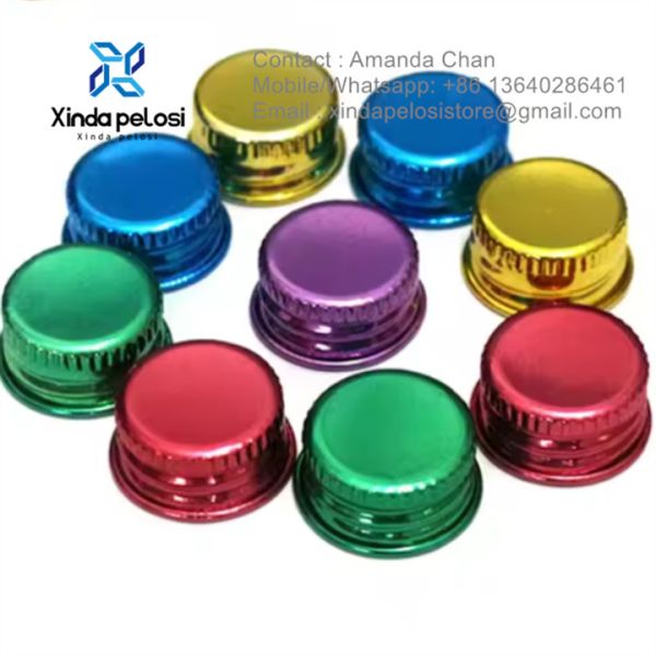 Custom Logo Glass Bottle Cork Caps And Screw Caps In Stock
