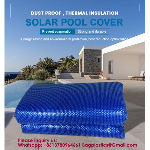 600um Hot Tub Blanket Covers Solar Pool Cover For Swimming Pool Solar Cover Wholesale Custom Shape Color Safety Foam Electric Motor Automatic Solar Heating Bubble Swimming Pool Cover