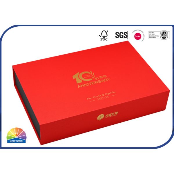 ISO Book Style Cardboard Flip Top Magnetic Gift Box