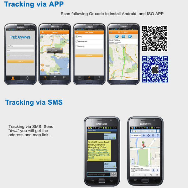 V16 Mini GSM GPS Tracker+Child Kids Elderly SOS Button Alarm Transmitter W/ Inbuilt Microphone & Speaker for 2-Way Talk