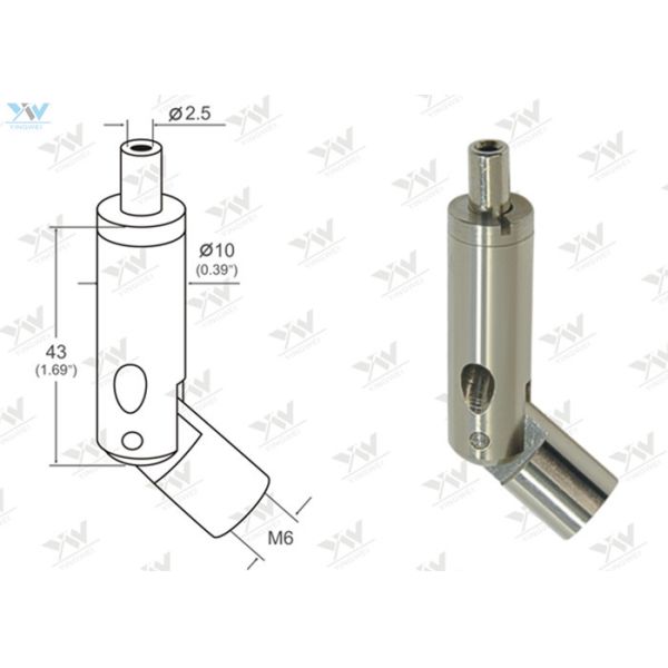 Cable Side Exit Lock Cable Grippers Movable With 180 Degree Swivel Foot