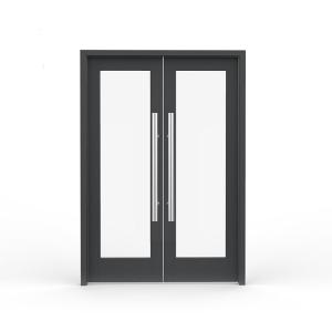 Cheap Reflective Double Glass Aluminium Swing Door Aluminium Spring Doors for Hotel Lobby for sale