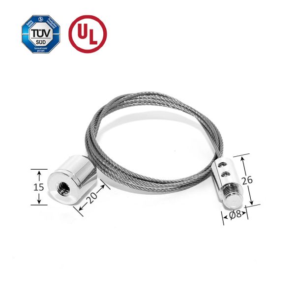 Adjustable Cable Hanging System Cable Gripper With Male Screw