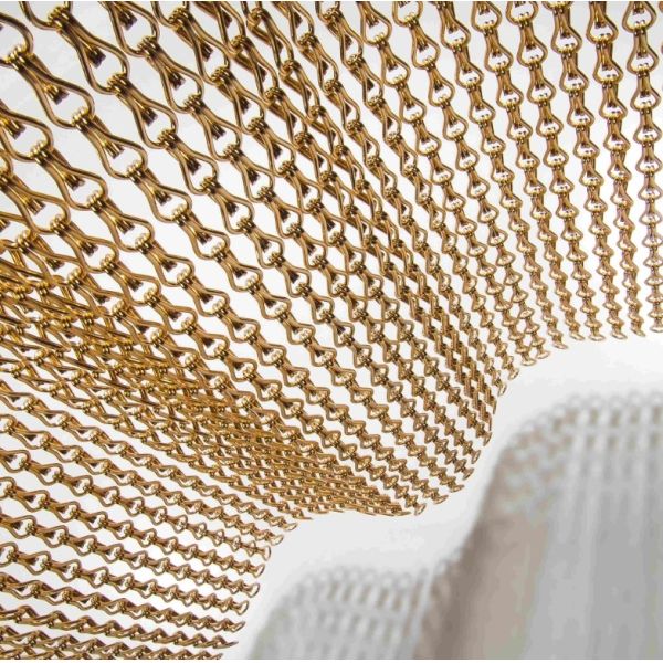 Versatile Rectangular Aluminium Chain Curtain Hanging Installation