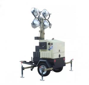 Cheap IP23 4*1000W Mobile Light Tower With Kubota Engine for sale