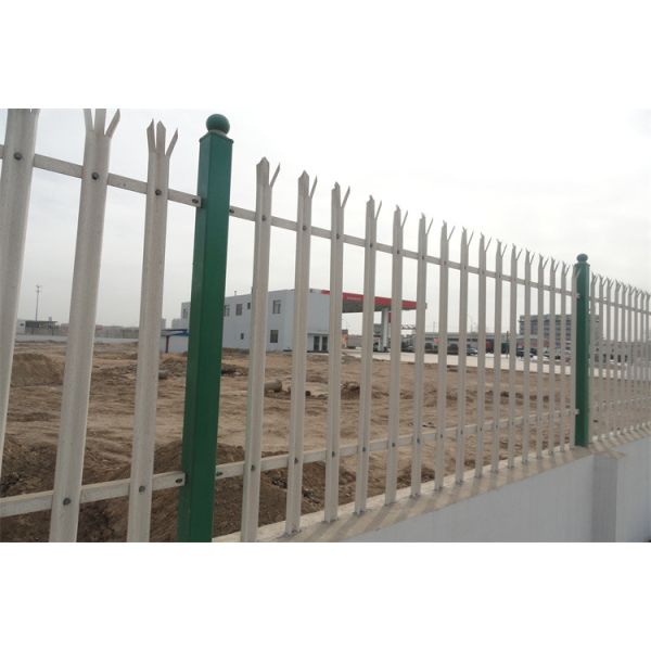 Easy Assembly / Eco Friendly Steel Palisade Fencing Hot Dipped Galvanized Powder Painted Powder Coated