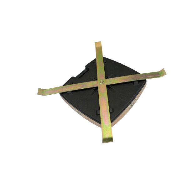 Exhibition Durable Black Flag Water Base , Plastic Outdoor Flag Pole Base