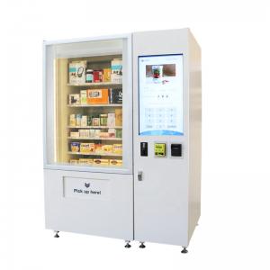 Cheap Smart combo Robotic Vending Machine with Lift System for Fresh Food sandwich Salad sushi cupcake with microwave oven for sale
