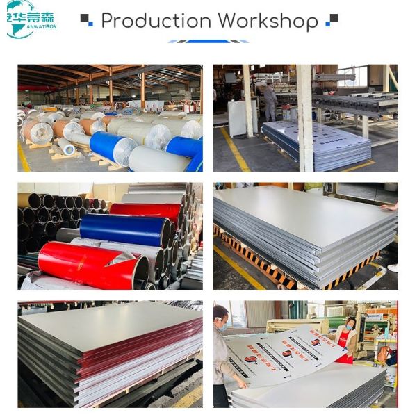 Nano Coating Fireproof ACP Panel Aluminum Composite Panel Solid Color 1220mm 1250mm