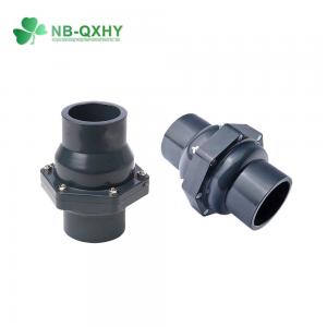 China Tubular Structure PVC Ball Check Valve for Reversing Flow Direction and Swing Spring on sale