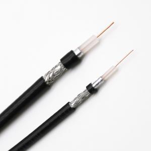 Cheap Bare Copper Conductor PVC Jacket Rg59 Rg11 Rg6 Coaxial Cable , CCTV Coaxial Cable CATV Communication for sale