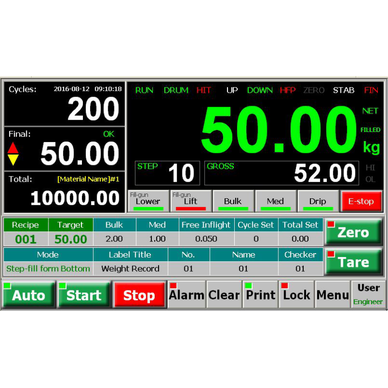 HIM Display Electronic Weighing Indicator Controller For Powder Filling Machine
