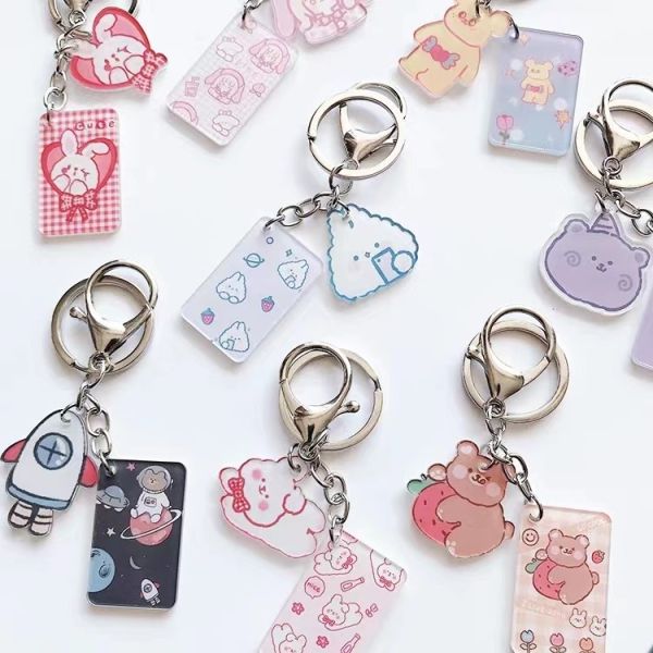 2inch Custom Key Chain with Hard Enamel Finish and Sandblast Backside in Custom Size
