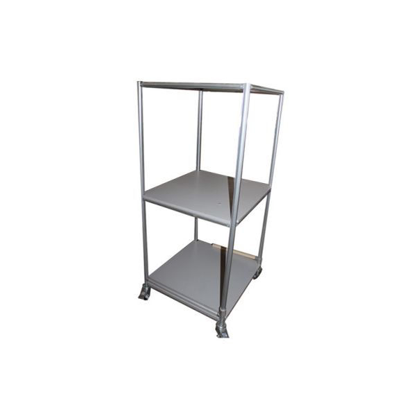 Industrial 2 Tier Caster Steel Pipe Rack By Aluminum Pipe And Pipe Joints
