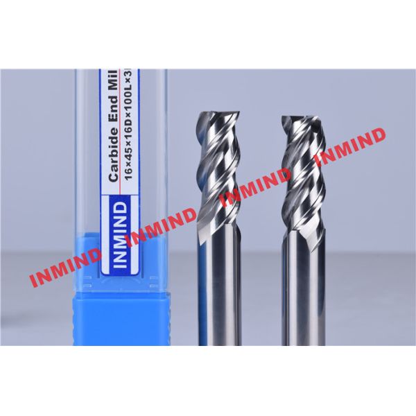14 mm / 16 mm 3 Flute Aluminum End Mill for aluminum , 0.8 um Grain Size