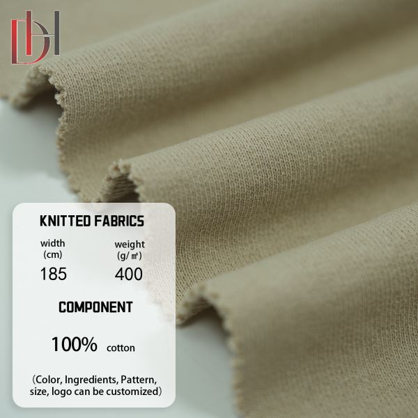 100% Cotton Hoodie Fabric 410gsm Heavyweight Organic Fabric