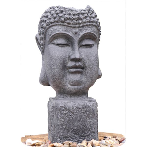 Outside Garden Buddha Head Fountain / Asian Outdoor Fountain With CE GS TUV UL