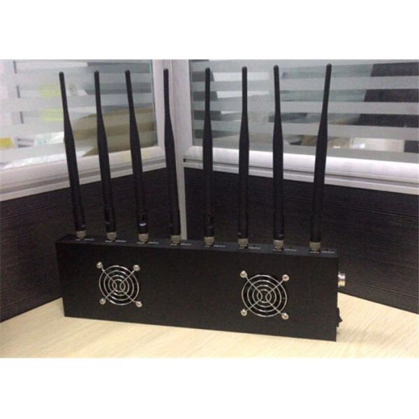 Black / Silver Cell Phone Blocking Device With Whip Omni - Directional Antenna