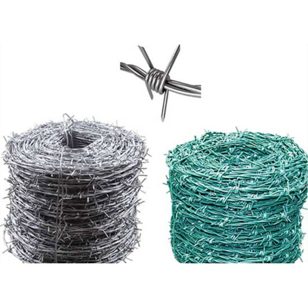 13x14 1.6mm 3 Strand Farm Barbed Wire Fence ISO