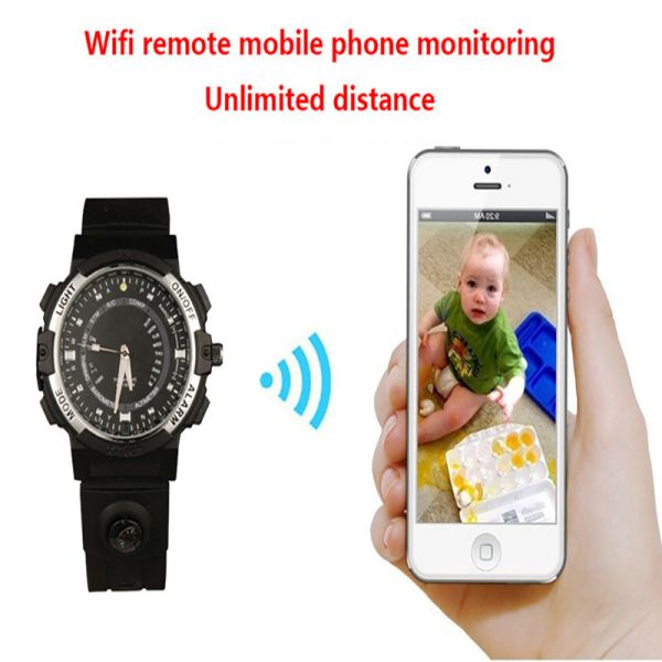 Y30 8GB 720P WIFI P2P IP Spy Watch Hidden Camera Recorder IR Night Vision Motion Detection Remote Video Monitoring