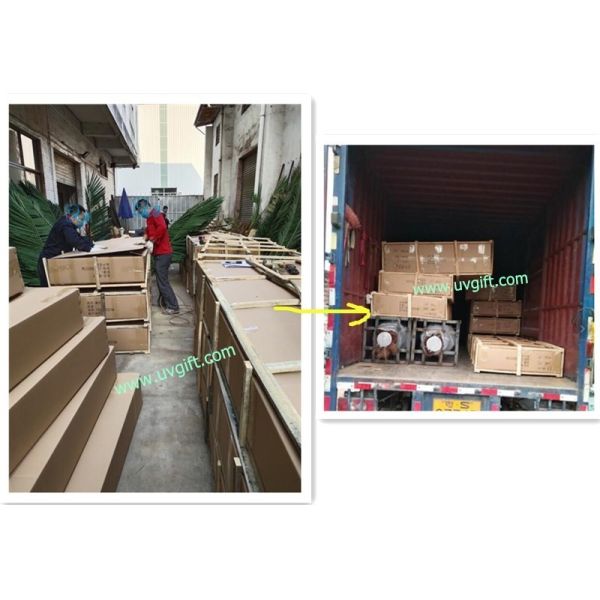 UVG 2 meters wholesale material uv artificial palm leaves for park decoration PTR041