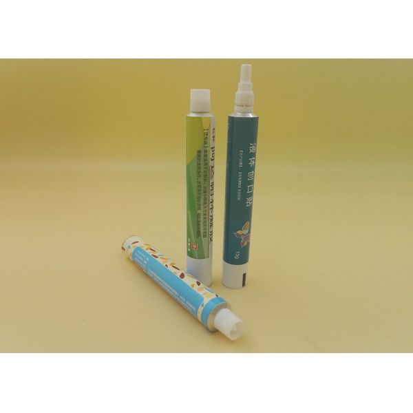 CFDA / ISO Certificate Aluminum Cosmetic Tubes , Cosmetic Aluminum Squeeze Tubes